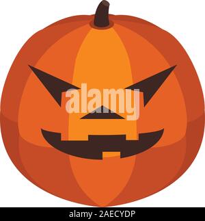 Decoration halloween pumpkin icon, isometric style Stock Vector