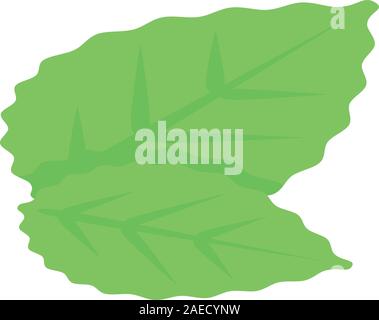 Blackberry leaves icon, isometric style Stock Vector
