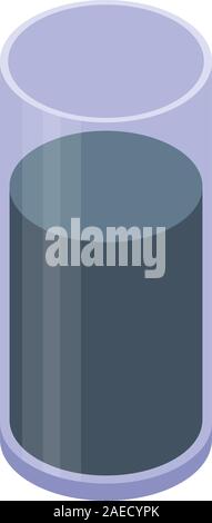 Smoothie blackberry icon, isometric style Stock Vector