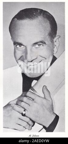 Black and white photo of Al Jolson. Stock Photo