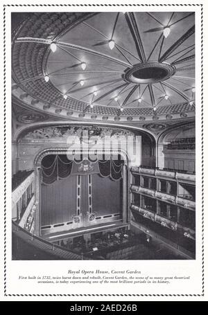 Royal Opera House, Covent Garden, London 1940s. Stock Photo