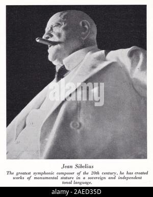 Jean Sibelius - Famous Composer of the 20th Century. Stock Photo