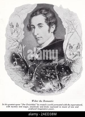 'Weber the Romantic' - Famous German Composer. Stock Photo