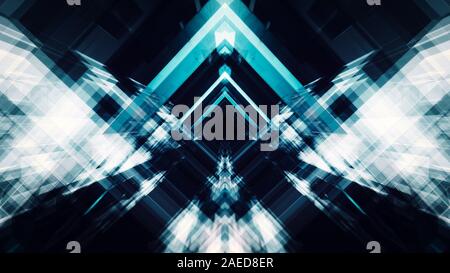 Glow blur lines abstract background. 3d rendering Stock Photo