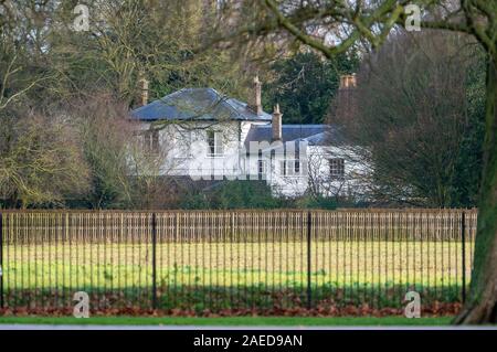 Picture shows a general view of Frogmore Cottage (the home of The Duke and Duchess of Sussex) as seen from Kings Road in Windsor. Stock Photo