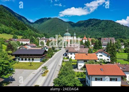 Ettal Abbey, Kloster Ettal near Oberammergau in Bavaria, Germany. Stock Photo