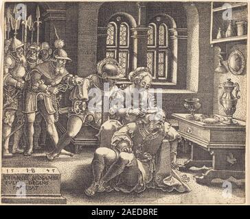Hans Brosamer, Samson and Delilah, 1545 Samson and Delilah; 1545date Stock Photo