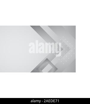 Abstract white and gray gradient background. Halftone dots design background. Stock Vector