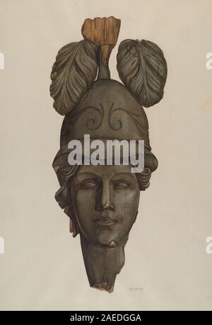 Statue of Minerva with helmet on her head, 1636 - 1647 print Statue of ...