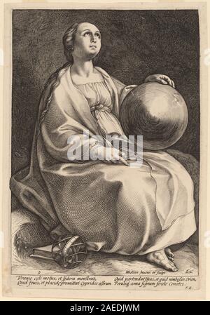 This engraving by Hendrik Goltzius depicts Urania, the muse of ...