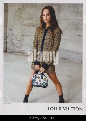 LOUIS VUITTON Bags Magazine Print Ad Advert Women handbag fashion  Accessoires