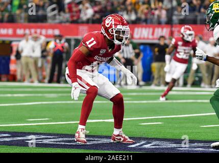 Dec 07, 2019: Oklahoma Sooners cornerback Parnell Motley #11 during the NCAA Big 12 Championship game between the Baylor University Bears and the University of Oklahoma Sooners at AT&T Stadium in Arlington, TX Oklahoma defeated Baylor 30-23 in Overtime Albert Pena/CSM Stock Photo