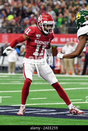 Dec 07, 2019: Oklahoma Sooners cornerback Parnell Motley #11 during the NCAA Big 12 Championship game between the Baylor University Bears and the University of Oklahoma Sooners at AT&T Stadium in Arlington, TX Oklahoma defeated Baylor 30-23 in Overtime Albert Pena/CSM Stock Photo