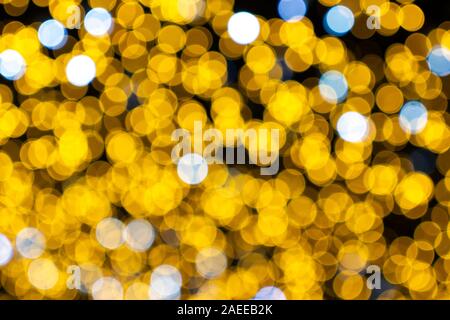 blurred abstract bokeh background for Decorations for New Year and Holidays, Christmas ball light Stock Photo