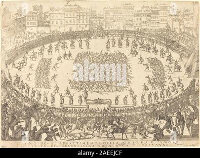 An etching by Jacques Callot showing soldiers performing a drill with ...