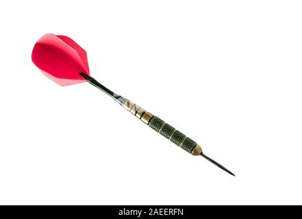 Single dart arrow isolated on white Stock Photo