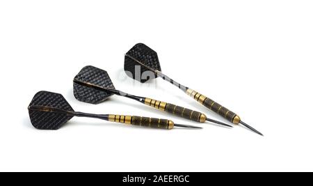 Dart arrows isolated on white background Stock Photo