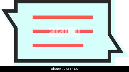 message speech bubble with dialog logo Stock Vector
