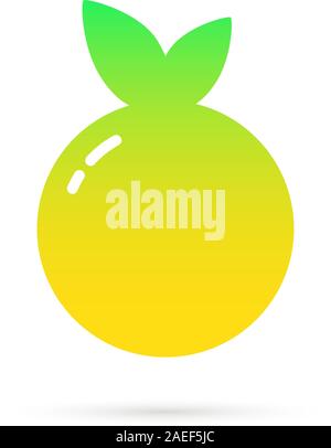 abstract summer fruite logo with gradient Stock Vector