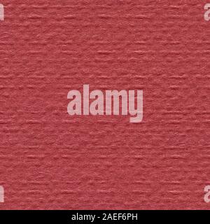 Handmade red paper texture with fiber. Seamless square background, tile ready. Stock Photo