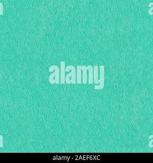Aqua-blue color felt texture for design. Seamless square background, tile ready. Stock Photo