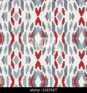 Seamless kilim rough grungy seamless rug design Stock Vector