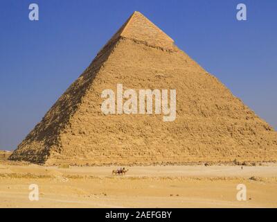 Pyramid of Khafre, Cairo, Egypt Stock Photo