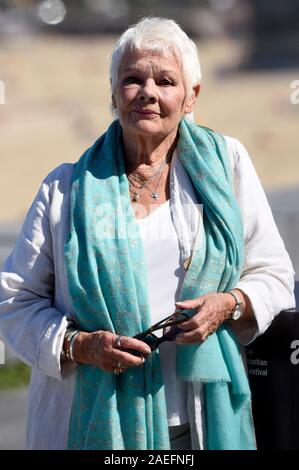 Judi Dench at the Photocall to 'Red Joan' at the 66th San Sebastian International Film Festival / Festival Internacional de Cine de San Sebastián on the Kursaal Terasse. San Sebastian, 25.09.2018 | usage worldwide Stock Photo