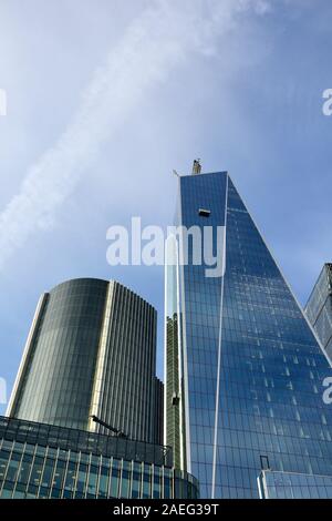 52 Lime Street (The Scalpel) and the Willis building, City of London, United Kingdom Stock Photo