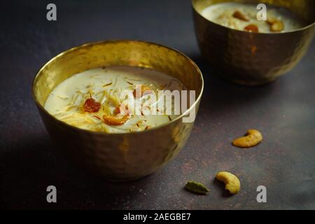 Vermicelli semiya Kheer / sheer khurma -Indian sweets and  desserts Stock Photo