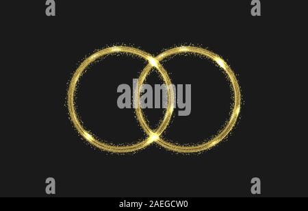 Wedding circles Stock Vector