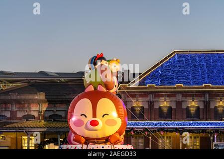 Taichung, Taiwan - Dec 8, 2019 : Christmas Disney Dream happens festive event in Taichung Stock Photo