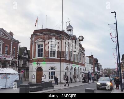 Maidstone Town Hall, Kent, UK is a Georgian building originally dated 1763 and originally used as the Magistrate's Courts. Stock Photo