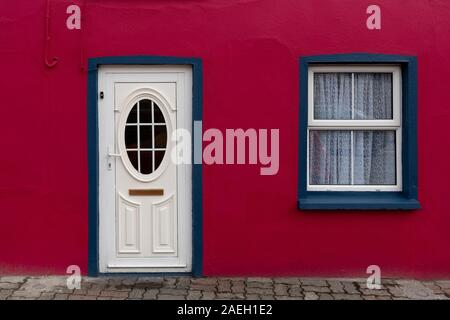 Fa�ade of Irish apartment, Kinsale, County Cork, Ireland Stock Photo