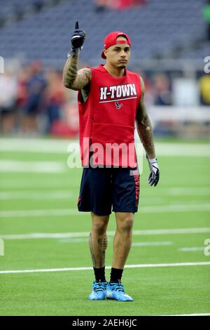 Houston, Texas, USA. 8th Dec, 2019. Houston Texans wide receiver Kenny Stills (12) prior to the NFL regular season game between the Houston Texans and the Denver Broncos at NRG Stadium in Houston, TX on December 8, 2019. Credit: Erik Williams/ZUMA Wire/Alamy Live News Stock Photo