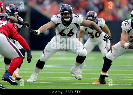 Denver Broncos guard Dalton Risner (66) on the field before the start of an  NFL football game against the Los Angeles Chargers, Sunday, January 2, 2022  in Inglewood, Calif. The Chargers defeated