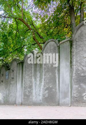 Remains of the Kraków Ghetto created by Nazi Germany during the occupation of Poland in World War II. Used for the exploitation, terror, and persecuti Stock Photo