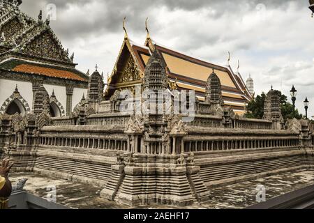 Bangkok, Thailand 11.24.2019: Angkor Wat Miniature Next to the Temple of the Emerald Buddha (Wat Phra Kaew) at the Grand Palace in Bangkok Stock Photo