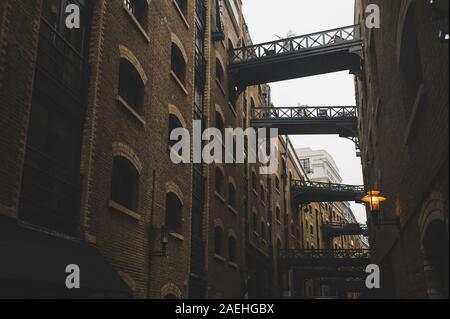 Shad Thames, street of london city, UK. Stock Photo