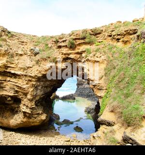 The Grotto on The Great Ocean Road, Port Campbell, Victoria, Australia. Stock Photo