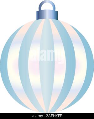 Decorated christmas ball icon Stock Vector