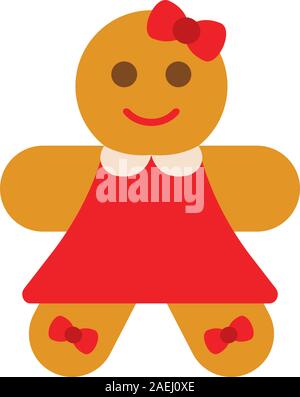 Gingerbread cookie for christmas Stock Vector