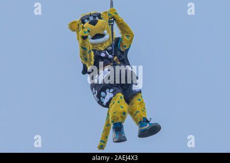 November 27, 2022: Jaxson De Ville, Jacksonville Jaguars mascot during a  game between the Baltimore Ravens and the Jacksonville Jaguars in  Jacksonville, FL. Romeo T Guzman/CSM/Sipa USA.(Credit Image: © Romeo  Guzman/Cal Sport