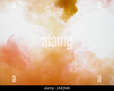 Multi Color Fire Flame Abstract . A mystic colorful smoke. Blurry bright abstraction with colored lines. Magic, texture Image Stock Photo