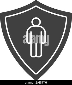 Human shield security logo negative space security consultant design ...