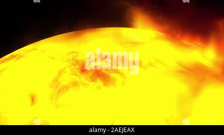 sun-with-solar-flares-3d-scientific-illustration-stock-photo-alamy