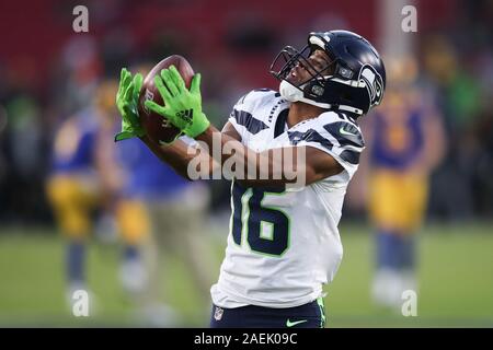 Peter Warrick of the Seahawks prior to Super Bowl XL between the