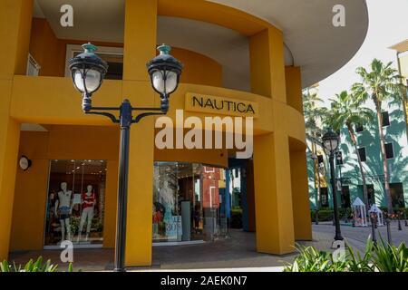 Curacao-11/3/19: Nautica retail clothing store storefront in the shopping district in Curacao. Stock Photo