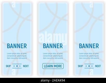Web Banner for Web and Smartphone. Icon and Label on Background in Box. Template for Note, Message and Web. Simple and Cartoon Vector Illustration. Stock Vector