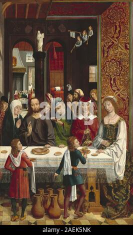 Master of the Catholic Kings, The Marriage at Cana, c 1495-1497 The Marriage at Cana; c. 1495/1497 Stock Photo